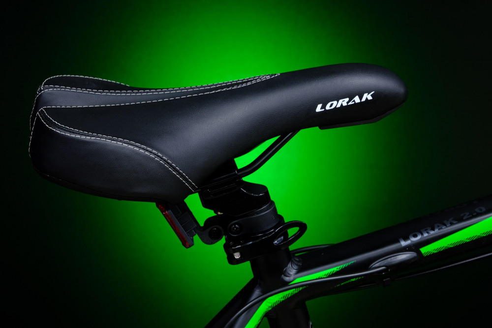 Lorak 2.0 Матовый Чёрный/Зелёный рама 17 (на рост 155-173) (27.5)