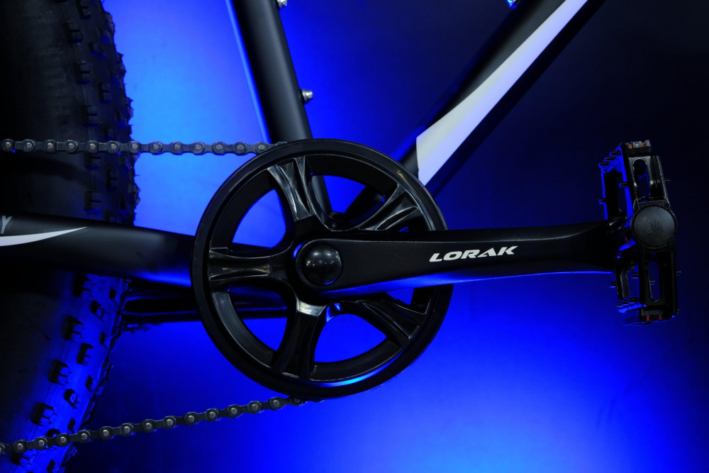 LORAK FAT Safe 26 Матовый Чёрный/Белый рама 19 (на рост 171-182)