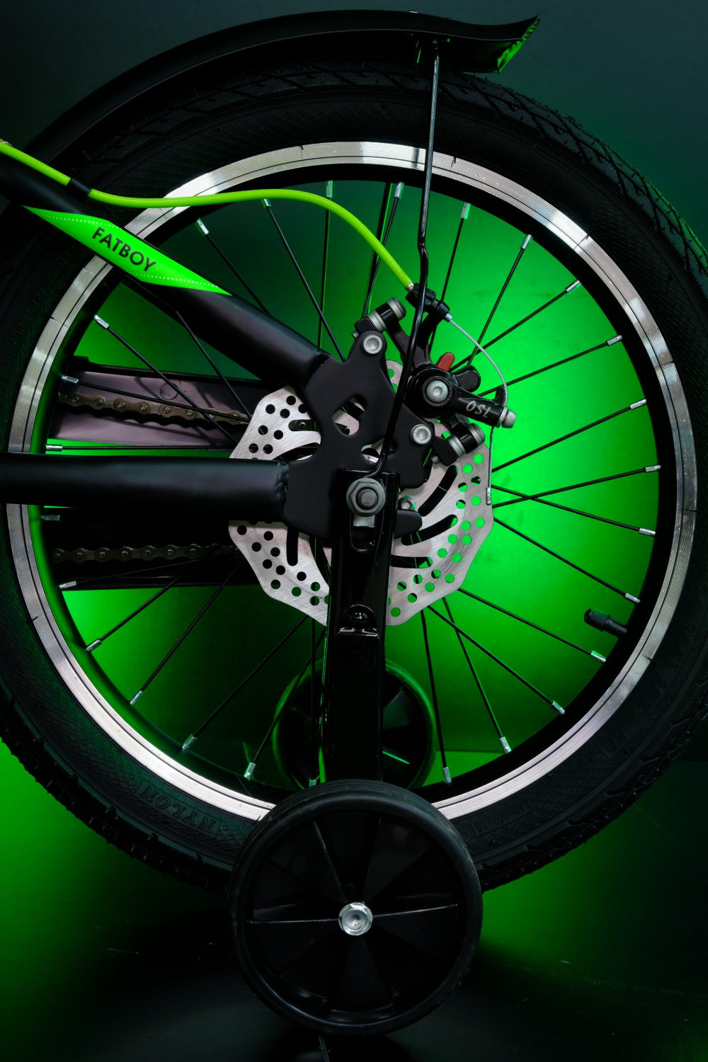 HEAM 18 FATBOY Disk Матовый Чёрный/Зелёный