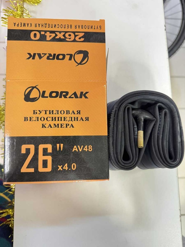 Камера Lorak 26*4,0 FAT-BIKE AV48MM, код 26502